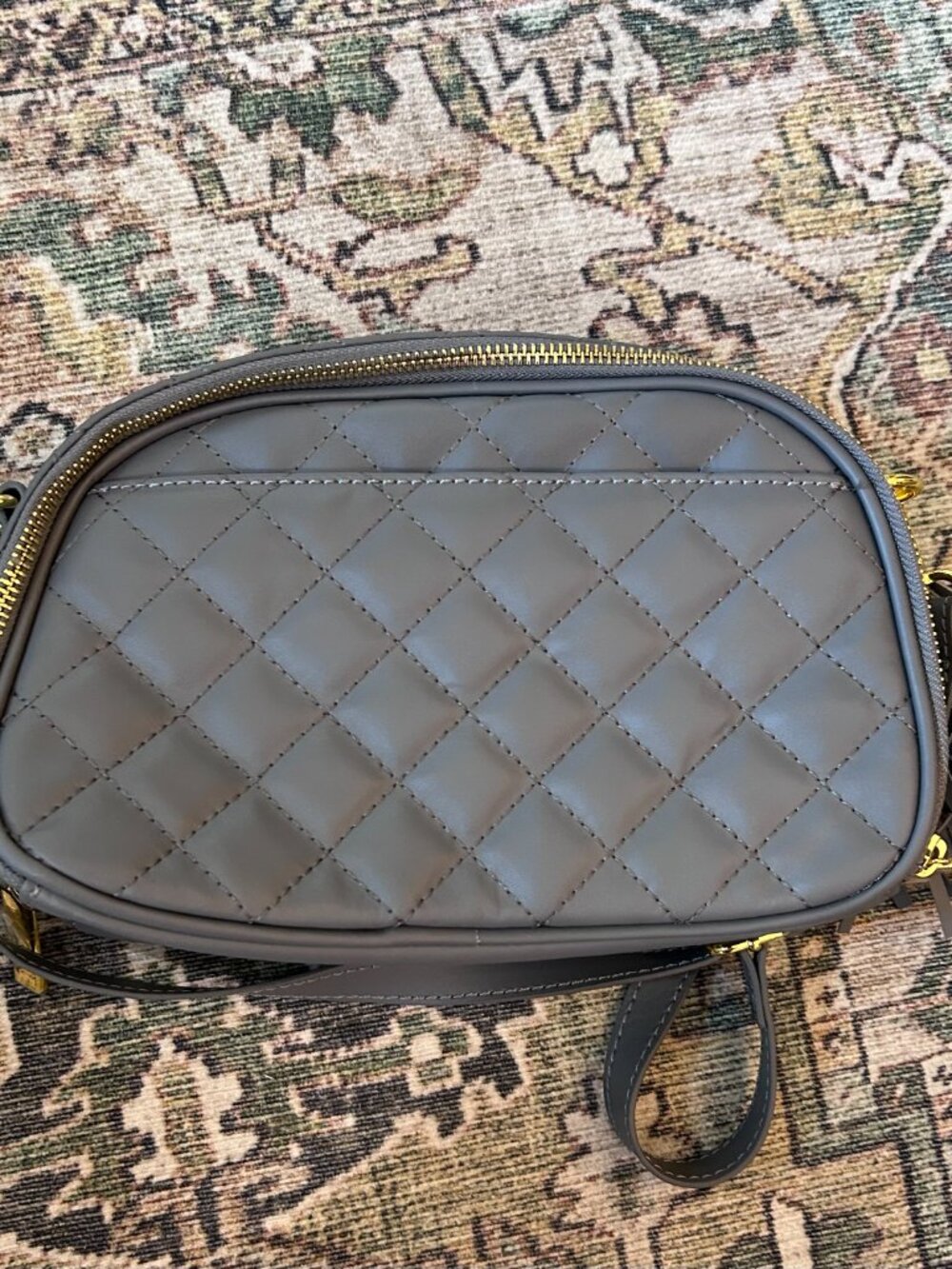 Joy Mangano & Iman Quilted Leather Crossbody Bag With Two Straps - Picture 3 of 5